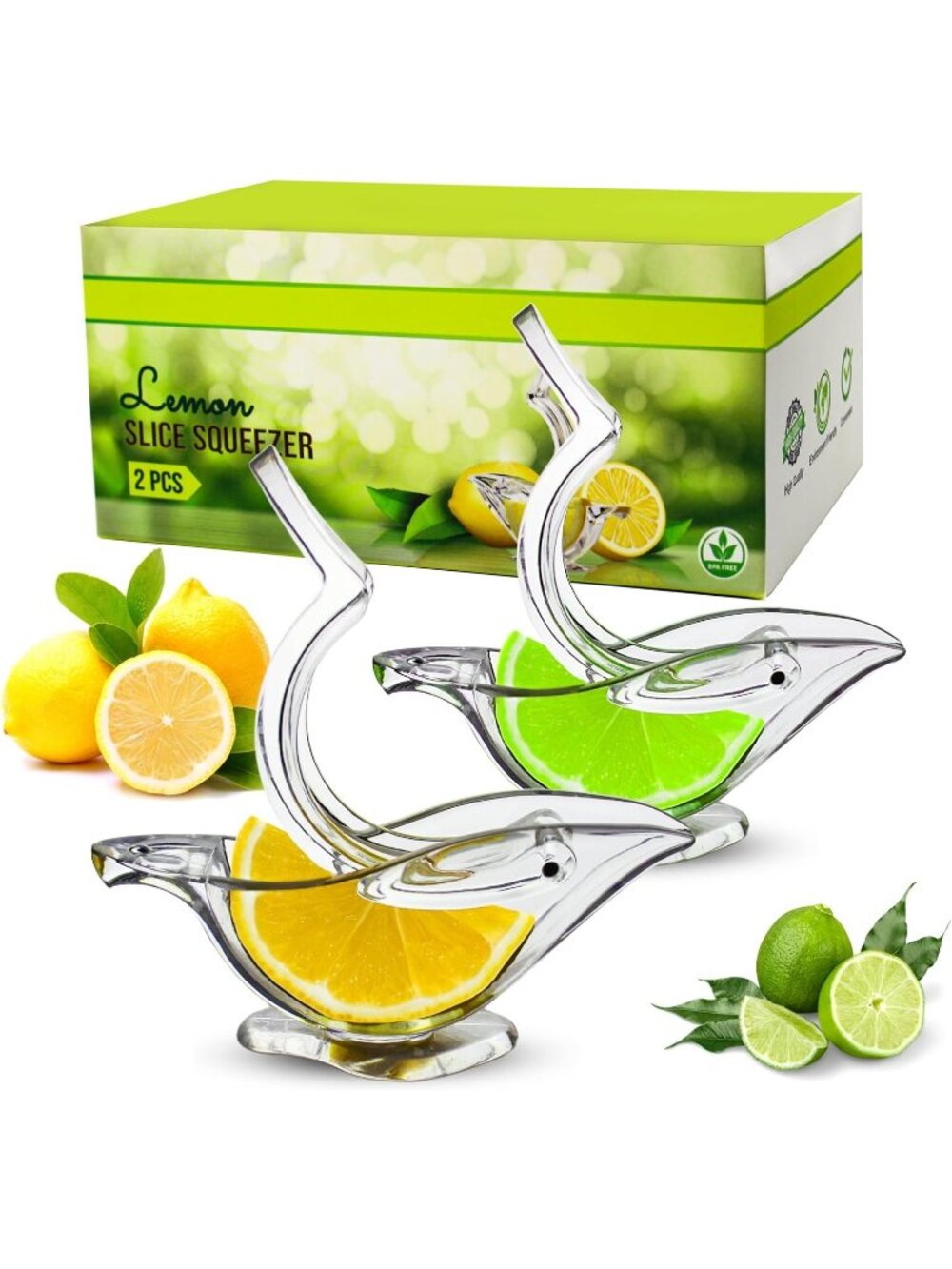 Acrylic Bird Lemon Squeezer – Citrus Juicer Fun Bird Design Kitchen & Bar Gadget